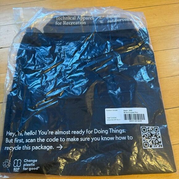 $78 Outdoor Voices black birdie poll NWT size XXS m2 - Picture 5 of 7